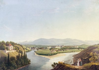 View of Geneva from the Confluence of the Rhone and the Arve, Engraved by Friedrich Salathe by Jean Dubois